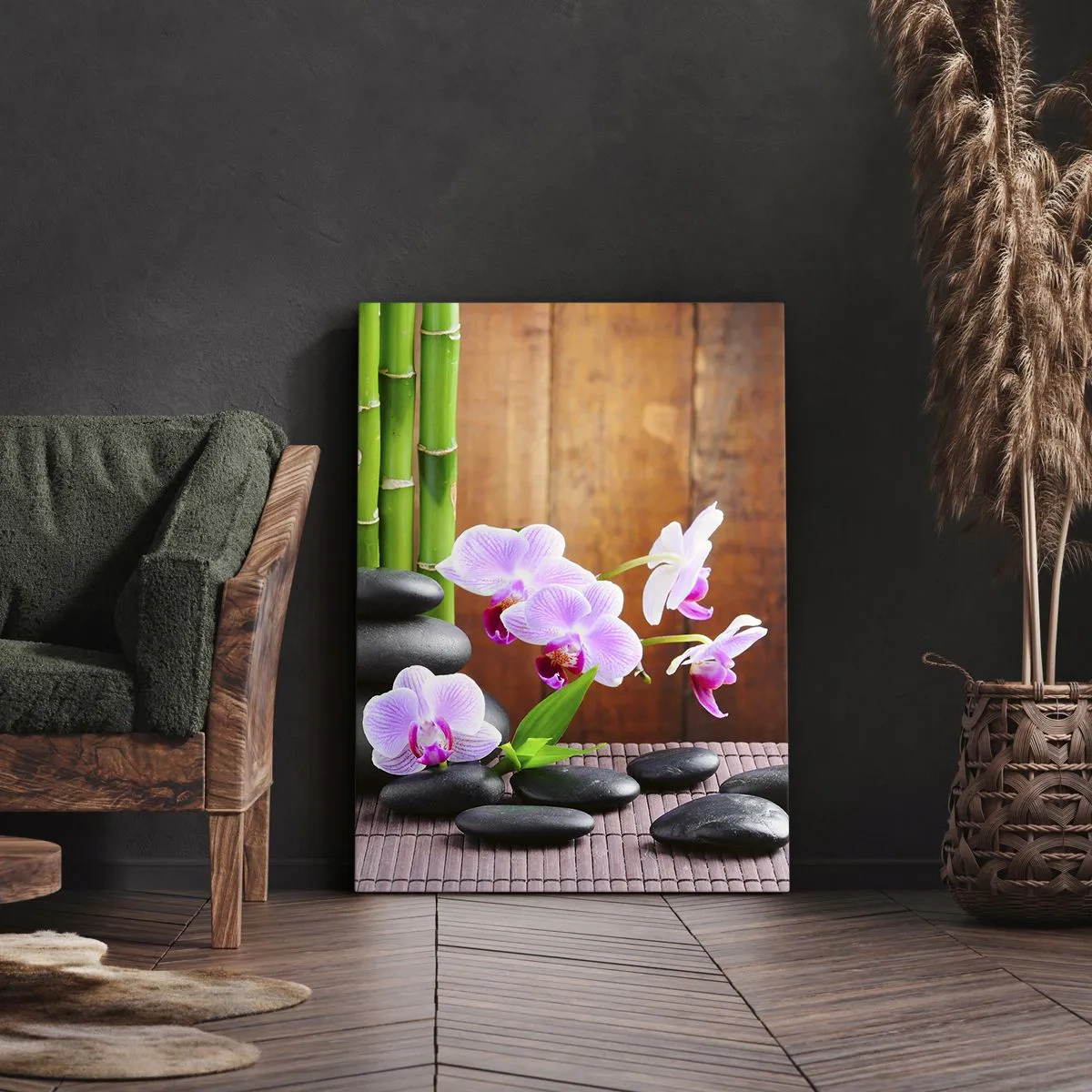 Quadro em tela - Experimente os prazeres do Oriente - 50x70 cm