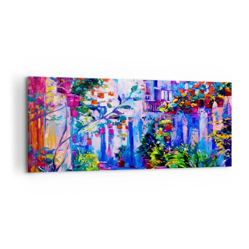 Quadro em tela - Impressão - rua italiana - 120x50 cm