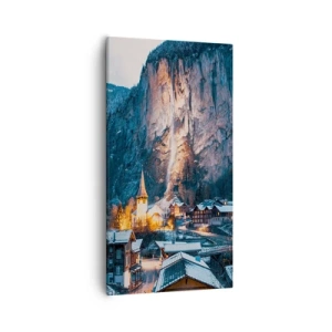 Quadro em tela - O espírito luminoso do inverno - 55x100 cm