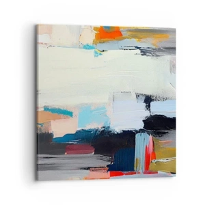 Quadro em tela - Há um método? - 70x70 cm