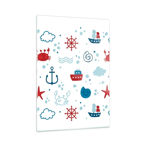 Quadro em vidro - Conto de fadas do mar - 50x70 cm