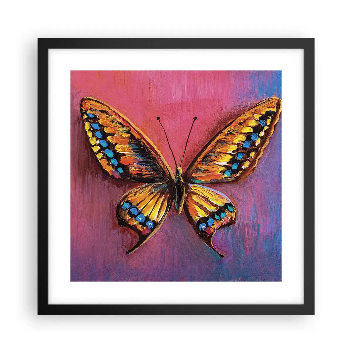 Pôster com moldura preta - Uma joia da natureza - 40x40 cm