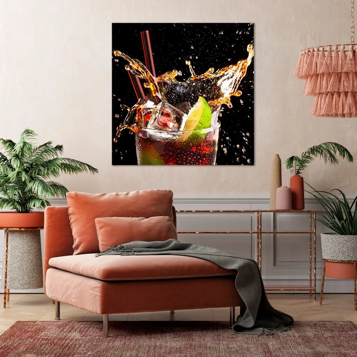 Quadro em tela - Alegria e energia das cores - 40x40 cm