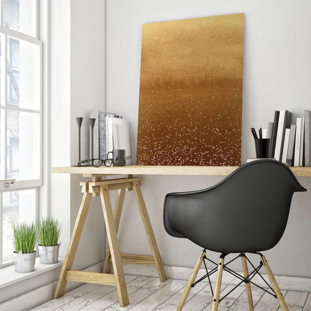 Quadro em vidro - O nascimento da luz - 70x100 cm