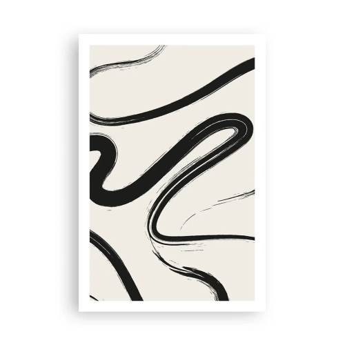 Pôster - Capricho preto e branco - 61x91 cm