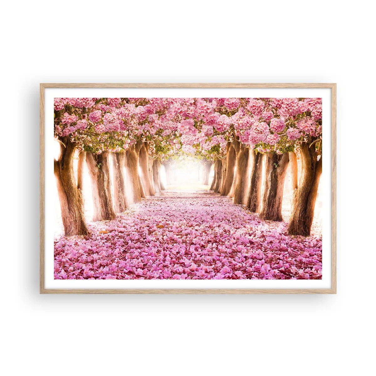 Pôster com moldura de carvalho claro - O Caminho para o Paraíso - 100x70 cm