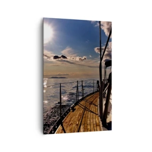 Quadro em tela - Sob velas em direção ao sol - 80x120 cm