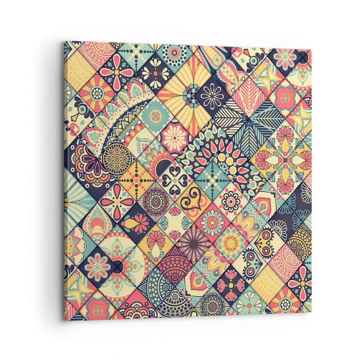Quadro em tela - Vibrações marroquinas - 60x60 cm