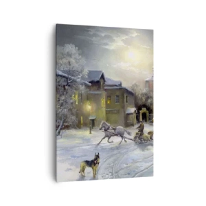 Quadro em tela - A magia do inverno russo - 70x100 cm