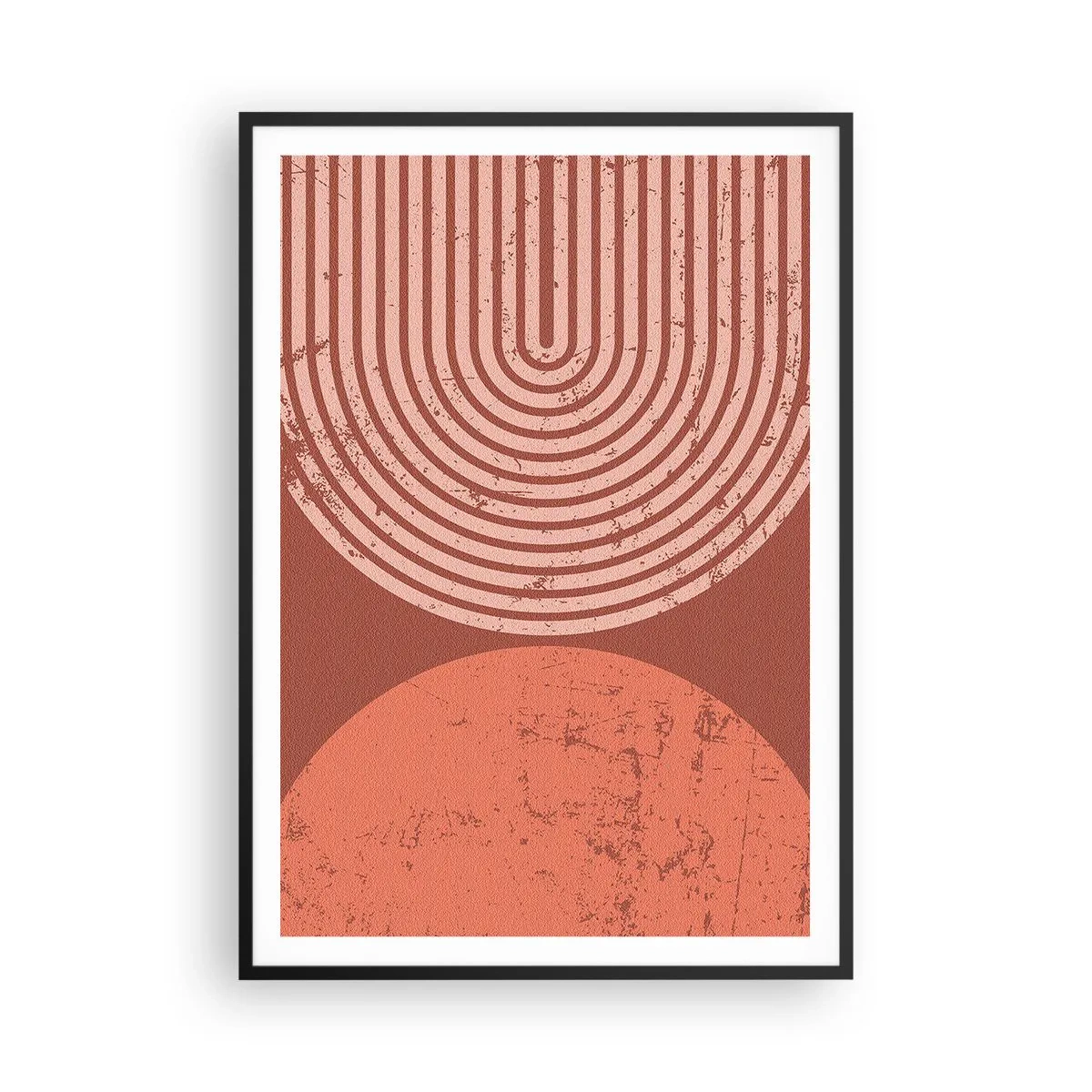 Pôster com moldura preta - Relacionamento próximo - 70x100 cm