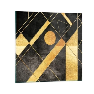 Quadro em vidro - Sol do Deserto - 70x70 cm