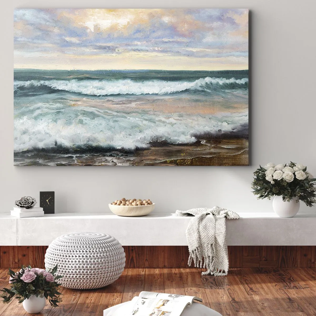 Quadro em tela - Aqui suavizas a alma - 100x70 cm