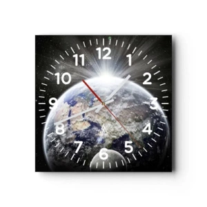 Relógio de parede - Relógio em vidro - Em pleno esplendor - 40x40 cm