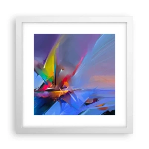 Pôster em moldura branca - Como as asas de um pássaro - 30x30 cm