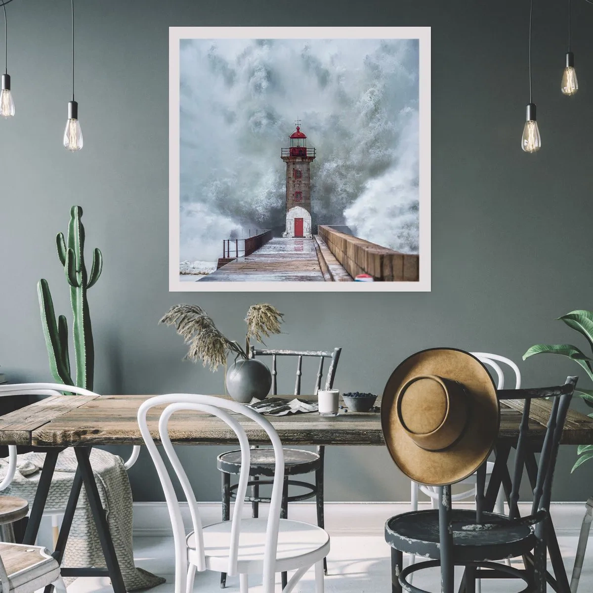 Pôster - O rugido das águas, o som do vento - 30x30 cm