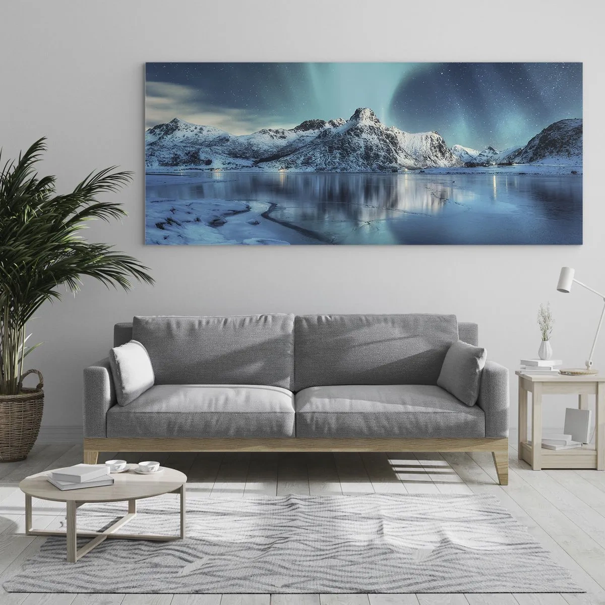 Quadro em vidro - Noite de Luz - 120x50 cm