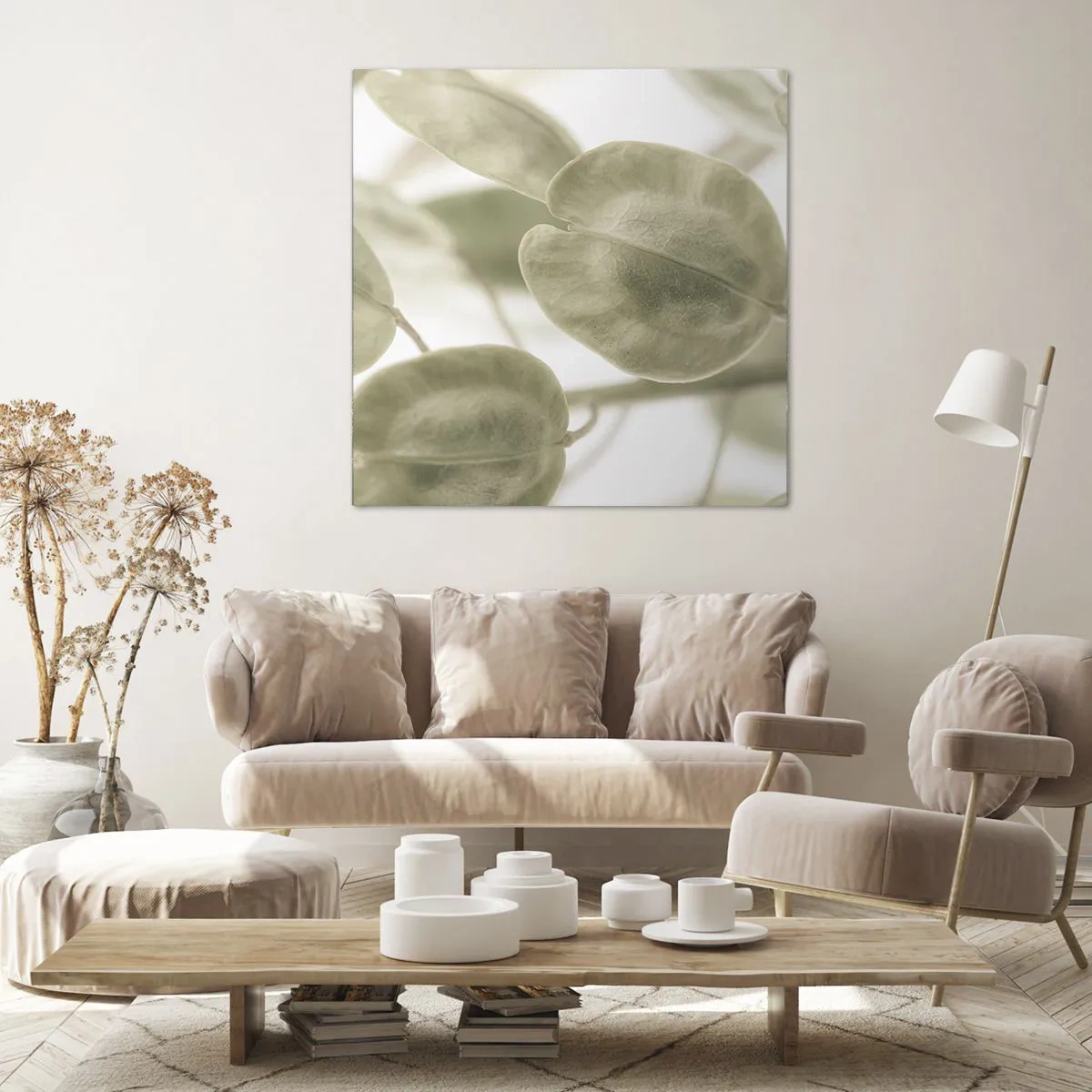 Quadro em tela - No começo eram folhas... - 40x40 cm