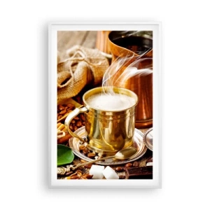 Pôster em moldura branca - Bons dias! - 61x91 cm