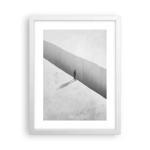 Pôster em moldura branca - Um objetivo claro - 30x40 cm