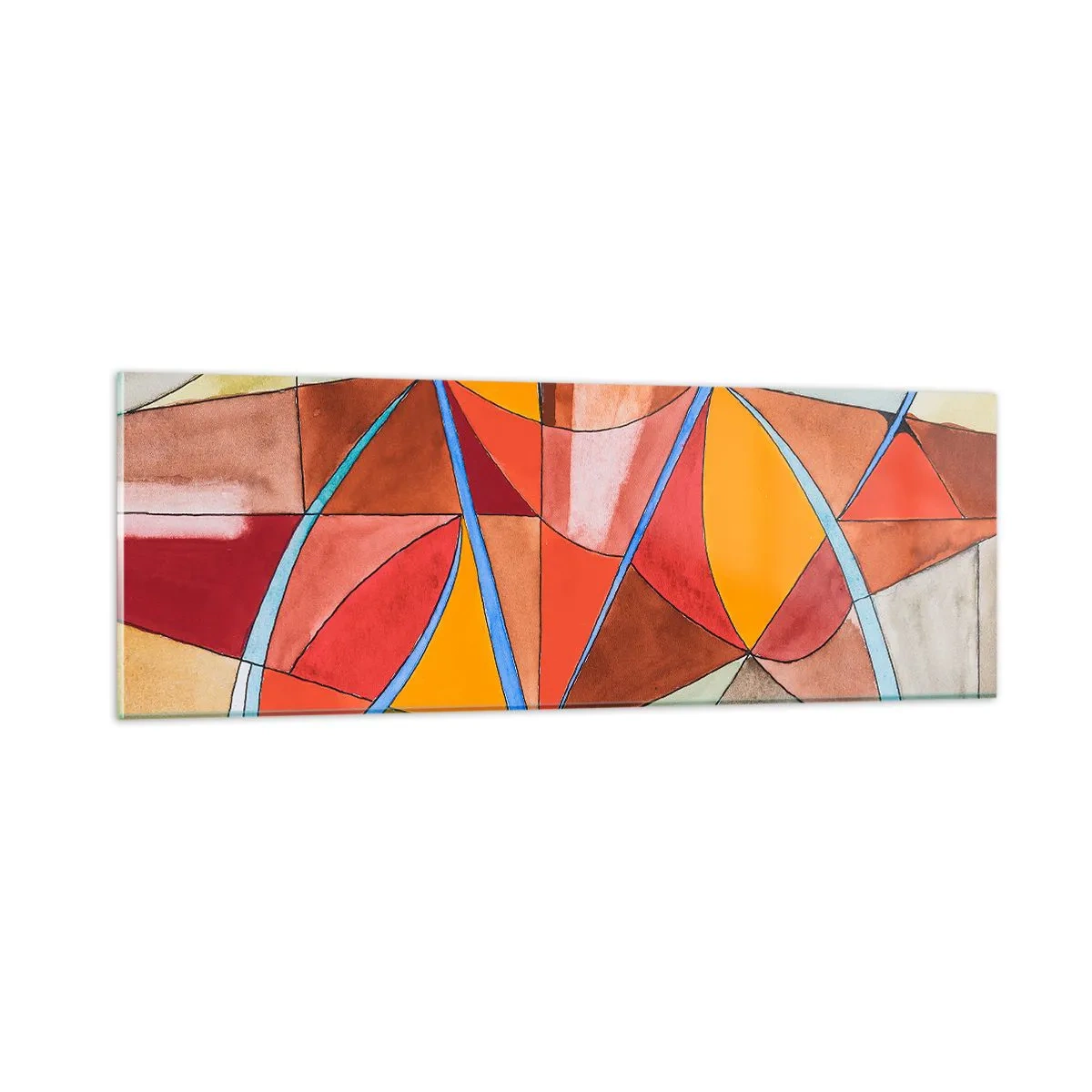 Quadro em vidro - Carrossel, carrossel dos sonhos - 90x30 cm