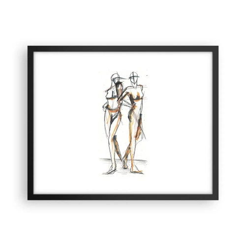 Pôster com moldura preta - Um estudo do encanto - 50x40 cm