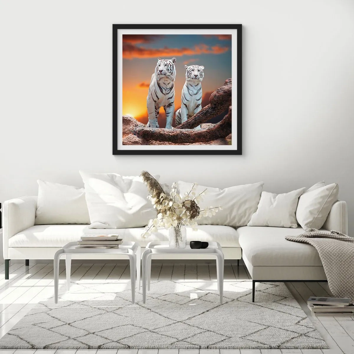 Pôster com moldura preta - Tal como em Nárnia - 40x40 cm