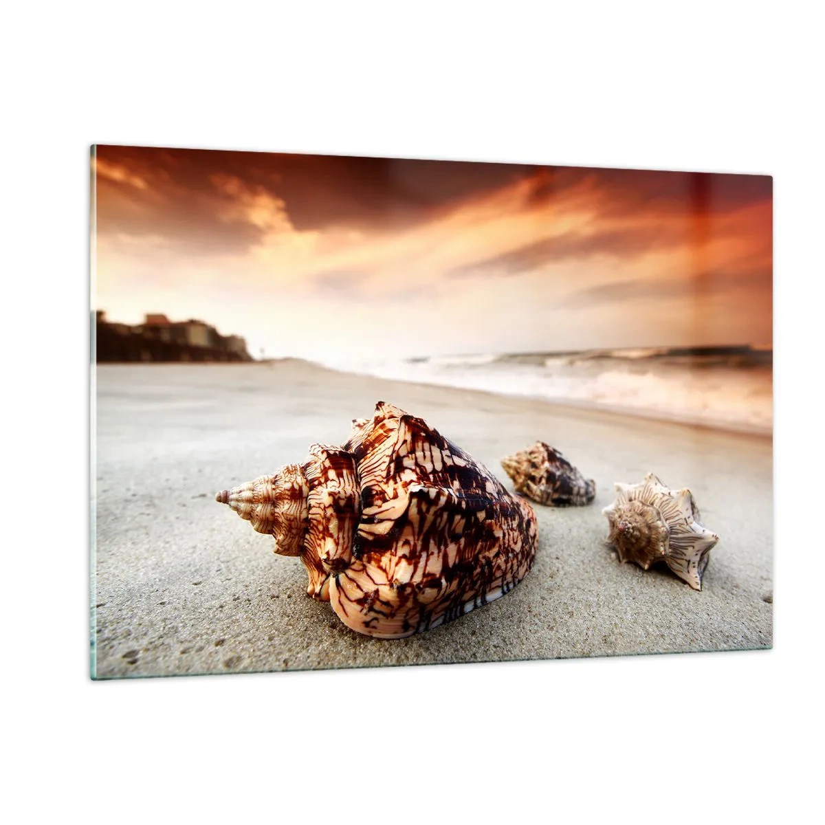 Quadro em vidro - Expulso pelas ondas - 120x80 cm