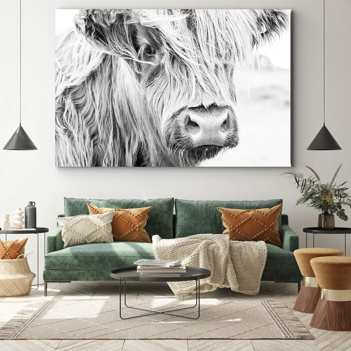 Quadro em tela - Natureza selvagem escocesa - 120x80 cm
