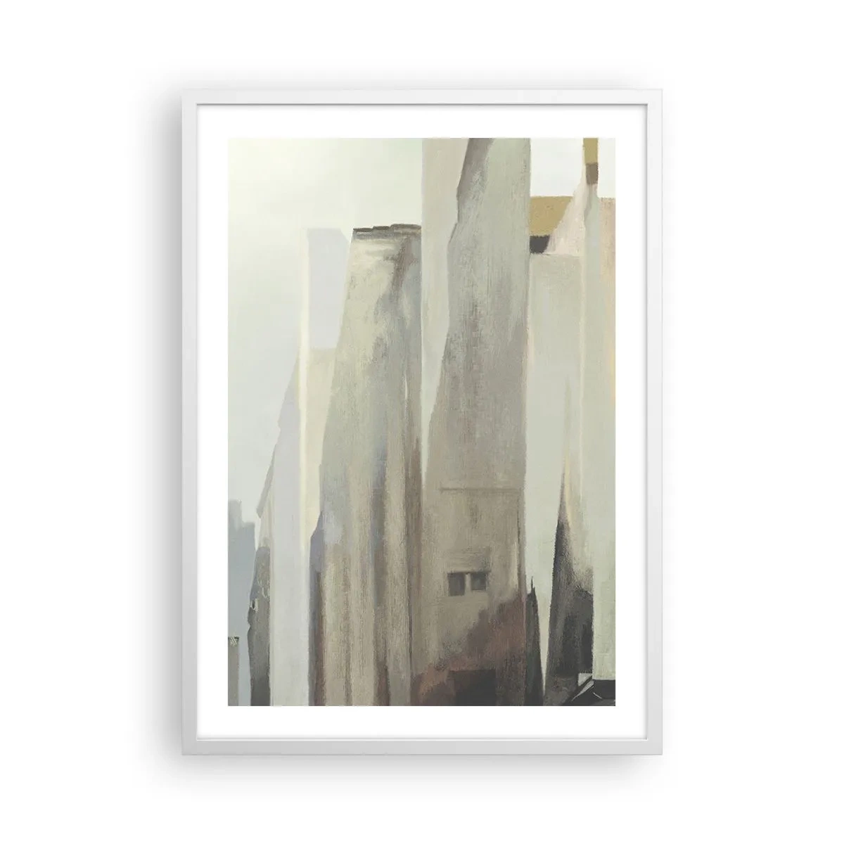 Pôster em moldura branca - Sonho com a cidade - 50x70 cm