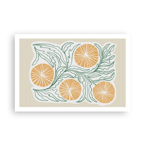 Pôster - Étnico com um toque de abstração - 91x61 cm