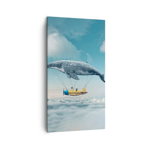 Quadro em tela - Por que não? - 45x80 cm