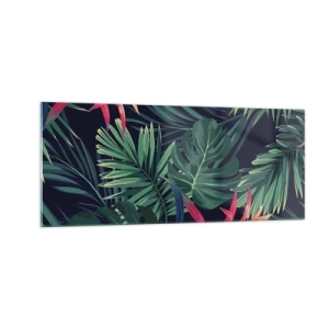 Quadro em vidro - Queimar em verde - 100x40 cm