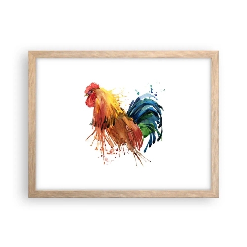 Pôster com moldura de carvalho claro - Manto real, orgulho real - 40x30 cm