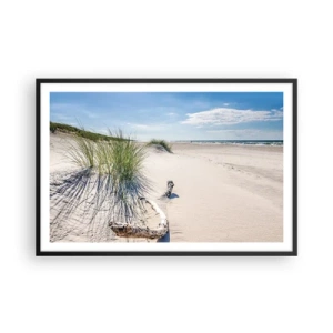 Pôster com moldura preta - A mais bonita? do Báltico - 91x61 cm