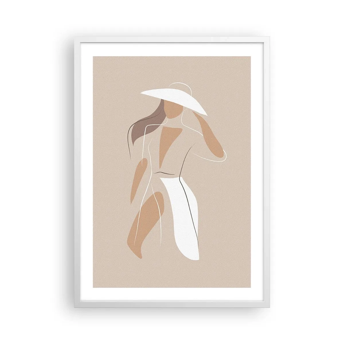 Pôster em moldura branca - A moda é diversão - 50x70 cm