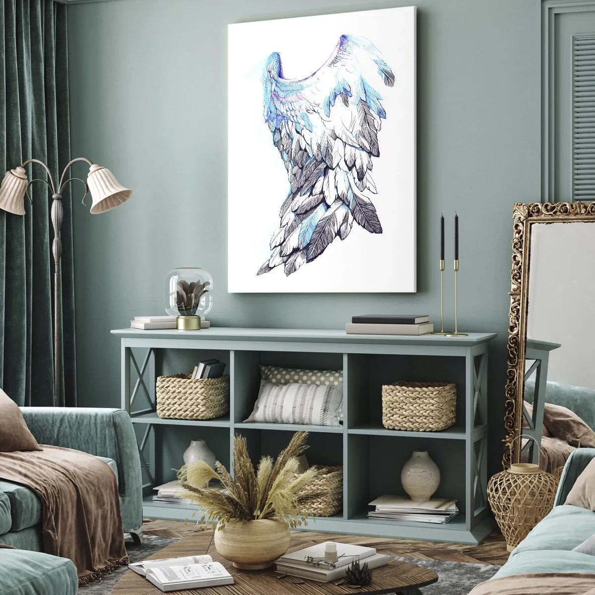 Quadro em tela - Preciso de asas - 80x120 cm