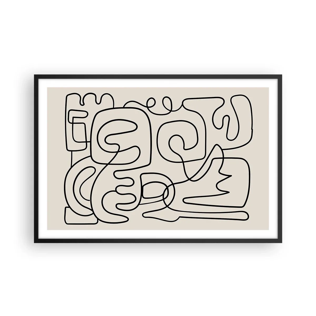 Pôster com moldura preta - Na trilha - 91x61 cm