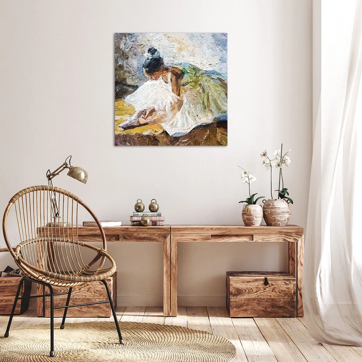 Quadro em tela - Do quadro de Degas - 60x60 cm