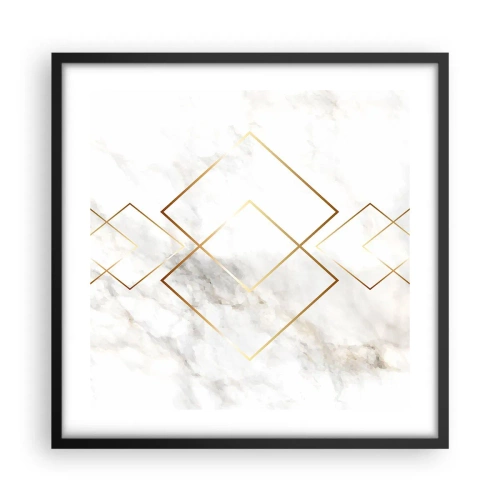 Pôster com moldura preta - Vista ao infinito - 50x50 cm