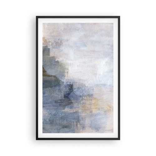 Pôster com moldura preta - Tons e acordes das cores - 61x91 cm