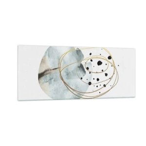 Quadro em vidro - No abraço ao espaço - 100x40 cm