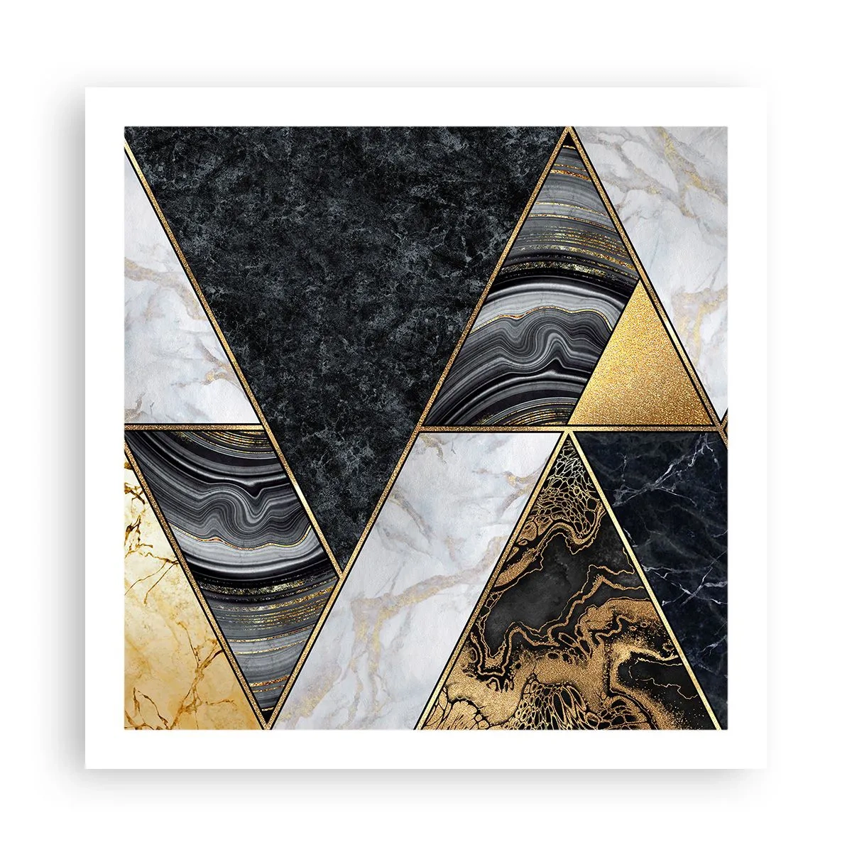 Pôster - Pedra por pedra - 60x60 cm