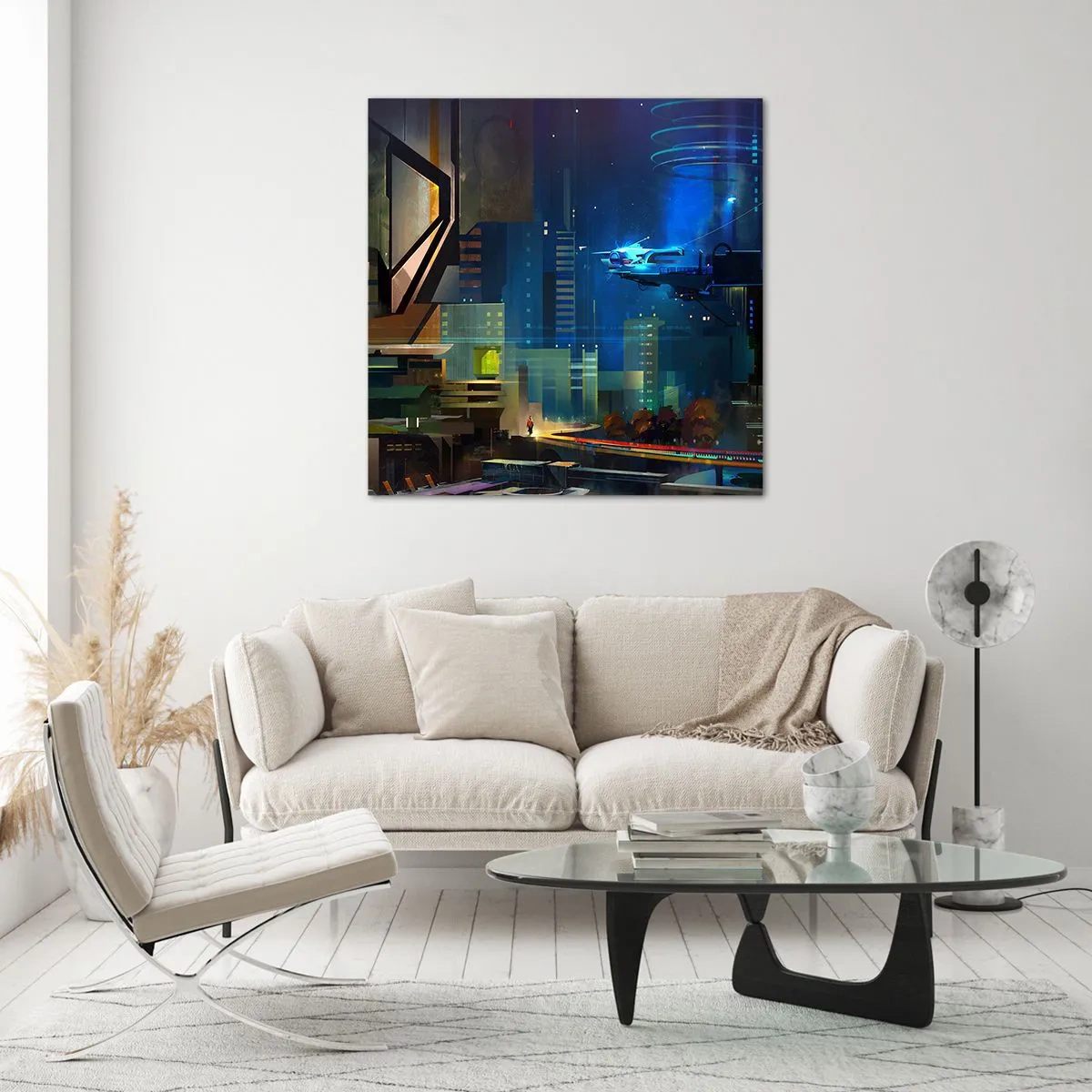 Quadro em vidro - Num futuro próximo - 70x70 cm