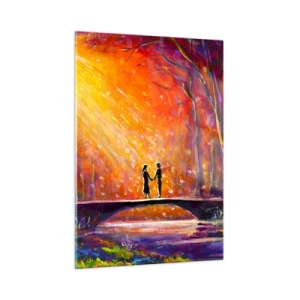 Quadro em vidro - O céu também os ama - 50x70 cm