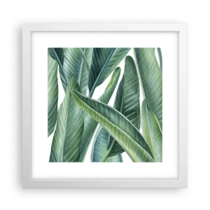 Pôster em moldura branca - O próprio verde - 30x30 cm
