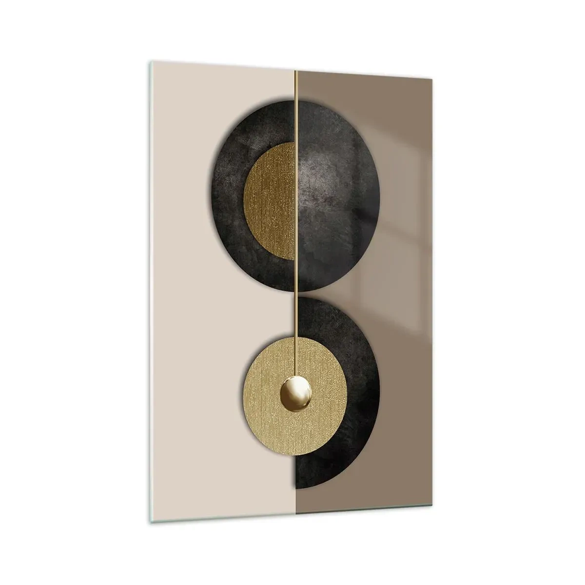 Quadro em vidro - Variações ao redor do círculo - 70x100 cm