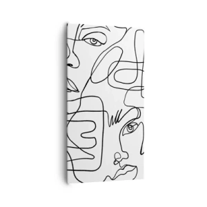 Quadro em tela - Em emoções emaranhadas - 65x120 cm