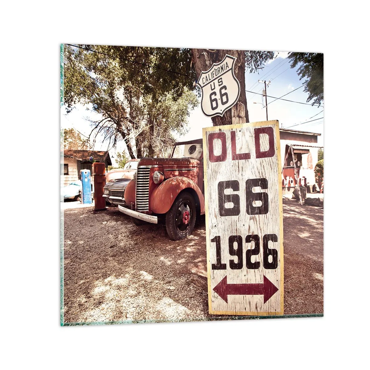 Quadro em vidro - A lenda de uma província americana - 40x40 cm