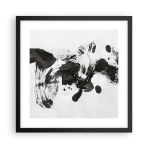 Pôster com moldura preta - Existe um método para a loucura? - 40x40 cm