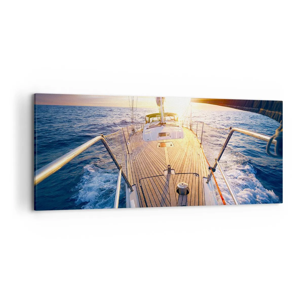 Quadro em tela - Correr sobre as ondas - 120x50 cm